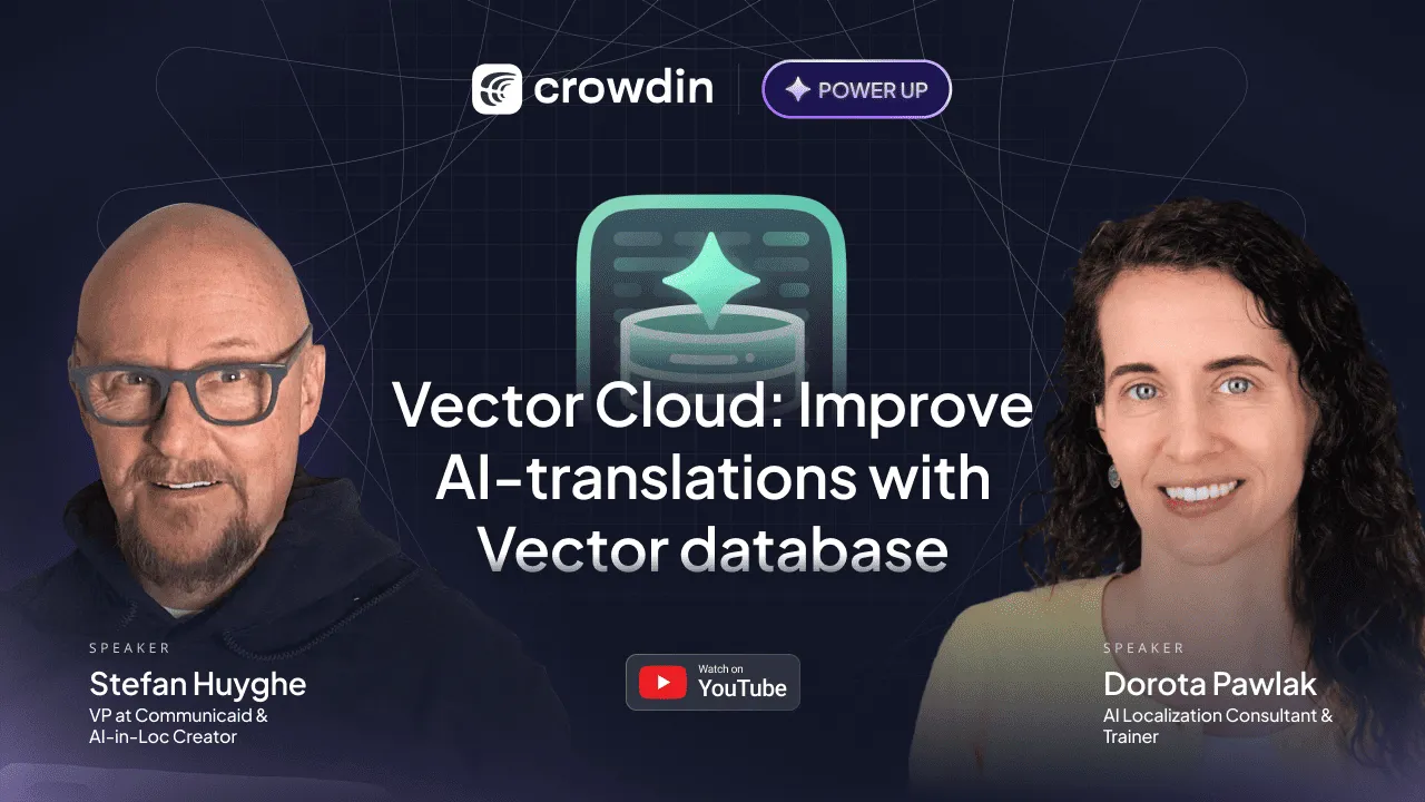 Crowdin Power Up: Vector Cloud