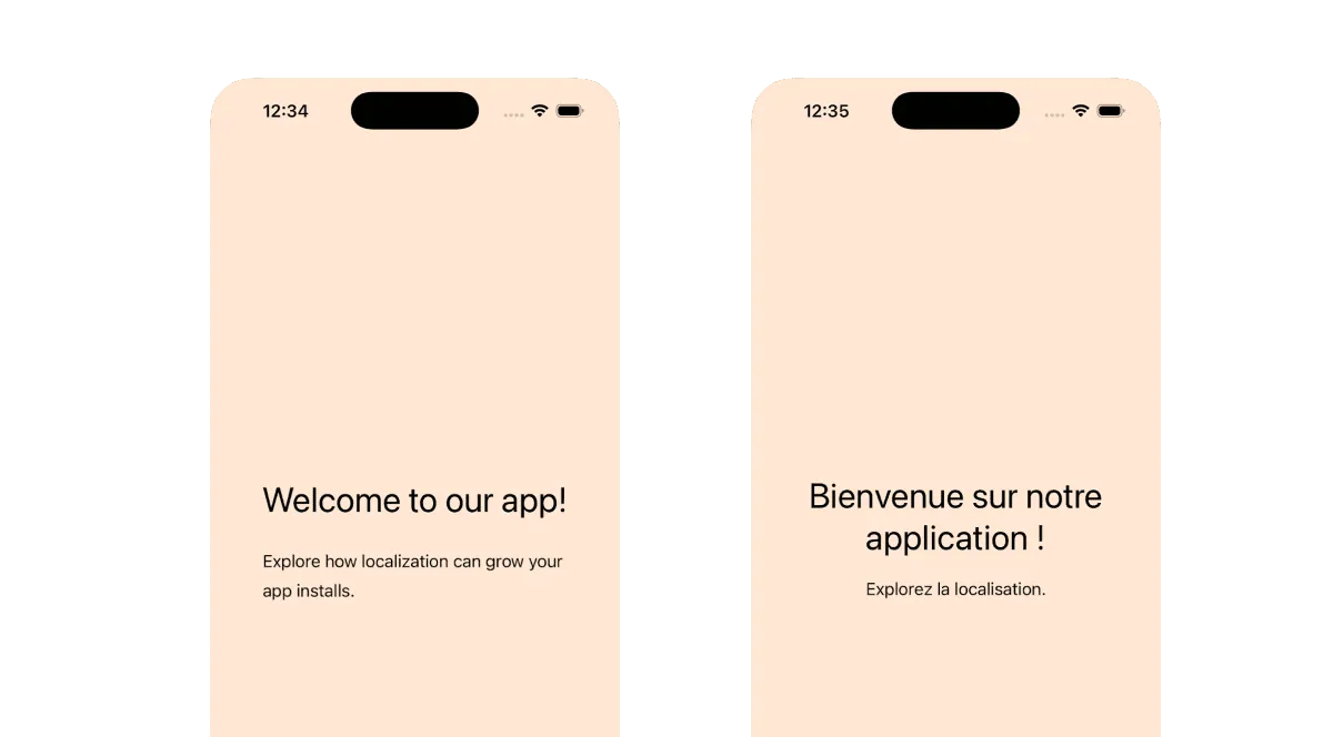SwiftUI for English and French